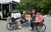 Сакские инвалиды отправились на картодром, 7 сентября 2018