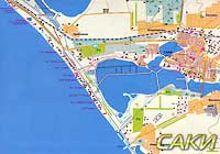 Карта-схема города Саки