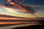 Миниатюра : Закат на соленом озере