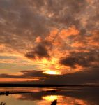 Миниатюра : Закат на сакском озере