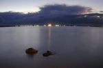 Миниатюра : Солёное озеро ночью